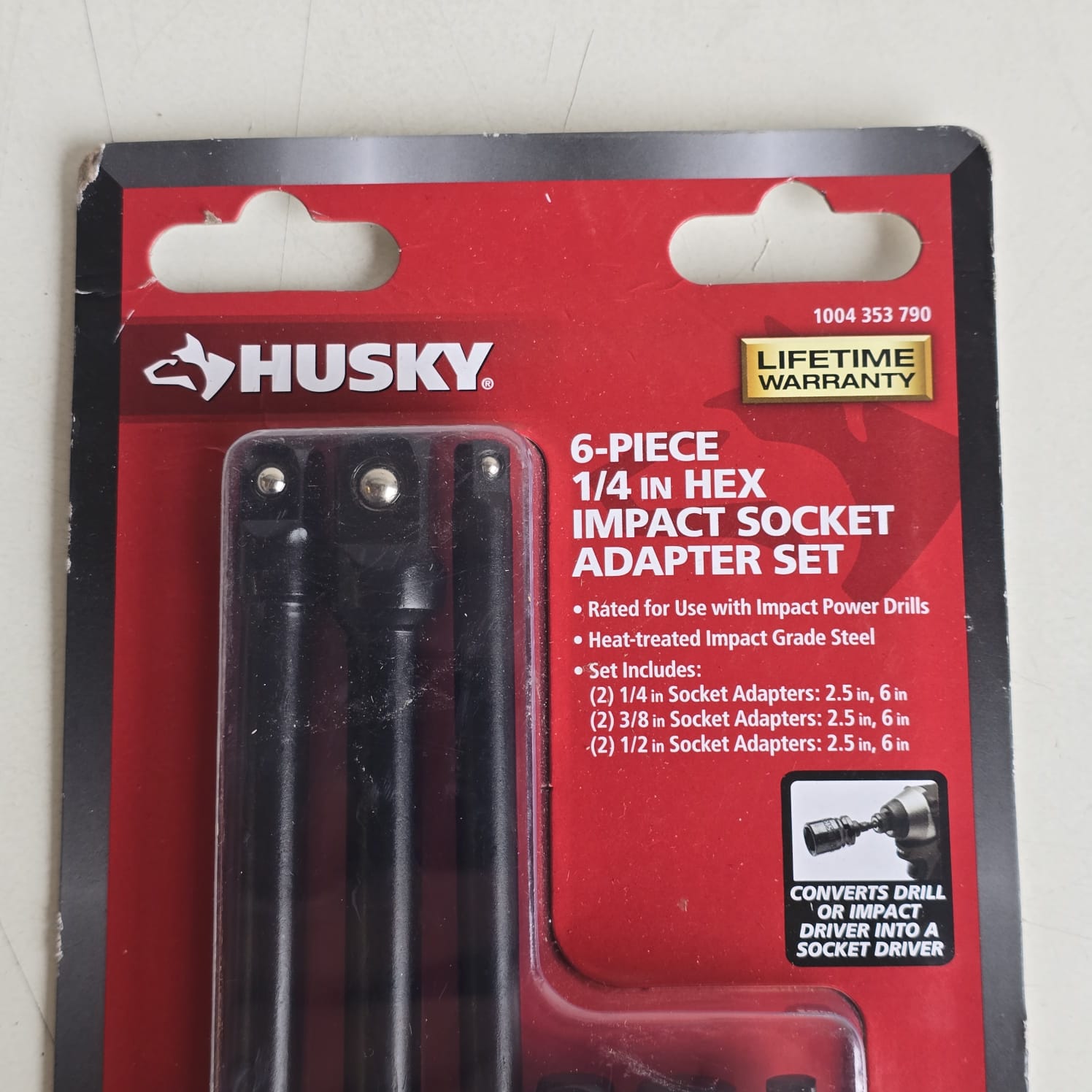 1/4 in. Drive Impact Driver Socket Adapter Set (6-Piece) (HISKDRAPT6PC) 1/4 in. Drive Impact Driver Socket Adapter Set (6-Piece) (HISKDRAPT6PC)